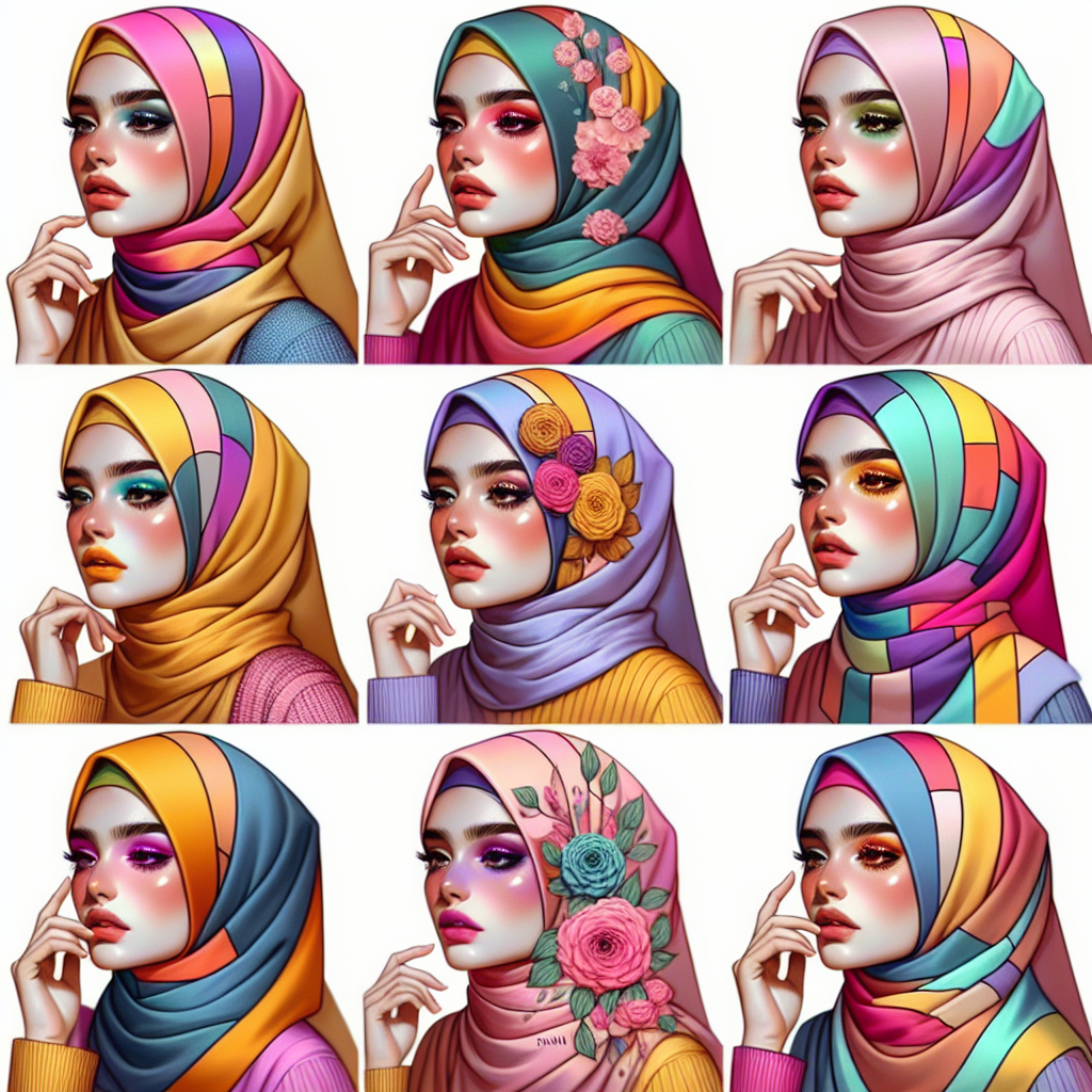 7 Hijab Color Blocking yang Menyegarkan Penampilan