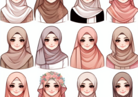 10 Cara Berbeda Menggunakan Hijab Segi Empat